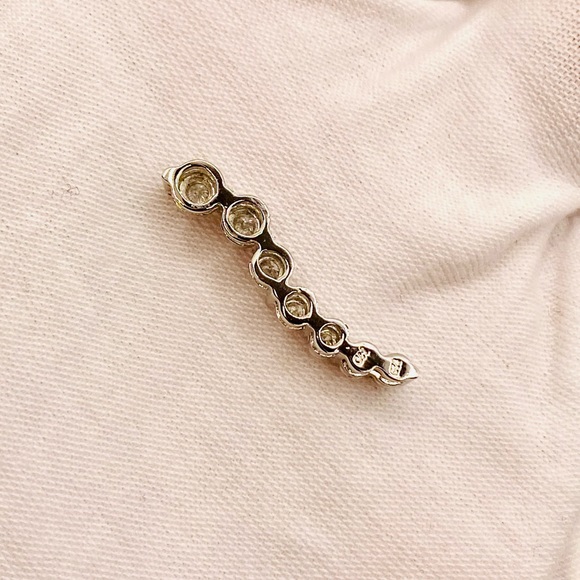 EUC Sterling Silver Journey Diamond Pendant - Picture 8 of 15